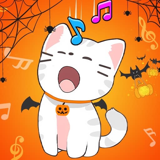 Duet Cats Halloween Cat Music Image