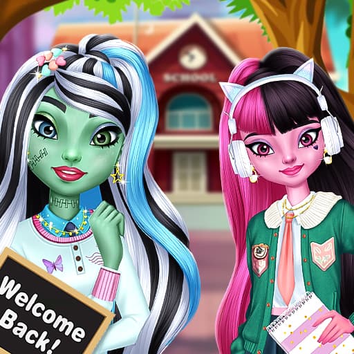 Monster Girls Back to School Image
