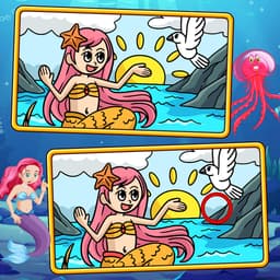 Mermaids Spot The Differences