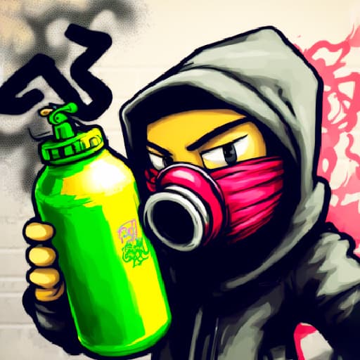Graffiti Tags: spray painting Image