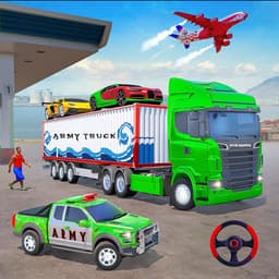 Army Car Truck Transport Game